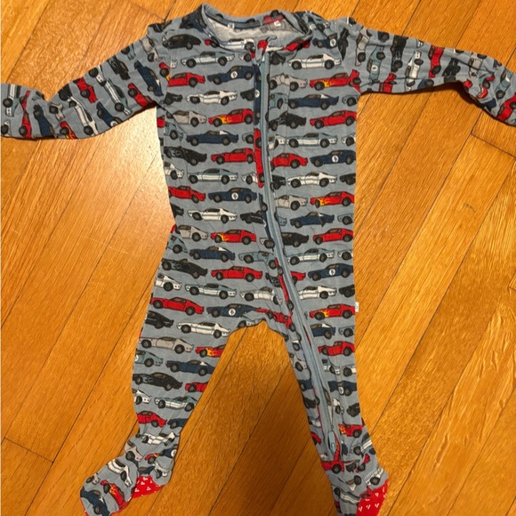 Posh Peanut Racecar footie pajamas size 6-9 months - Picture 1 of 5